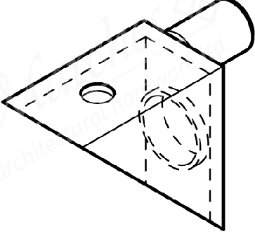 Plug In Shelf Support Whi 5mmd