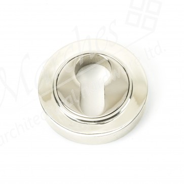 Round Euro Escutcheon (Plain) - Polished Nickel