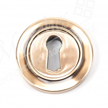 Round Escutcheon (Plain) - Polished Bronze