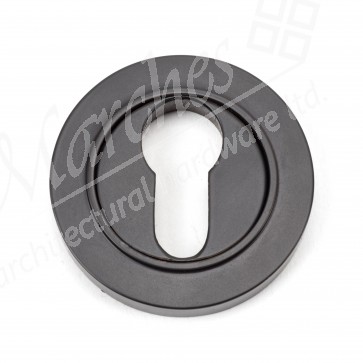 Round Euro Escutcheon (Plain) - Aged Bronze