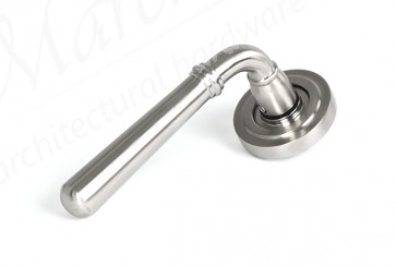 Newbury Lever on Rose Set (Art Deco) Unsprung - Satin SS (316)