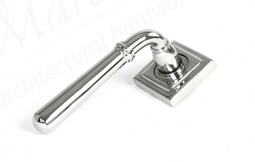 Newbury Lever on Rose Set (Square) Unsprung - Polished SS (316)