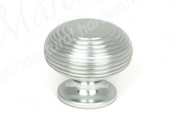 40mm Beehive Cabinet Knob - Satin Chrome