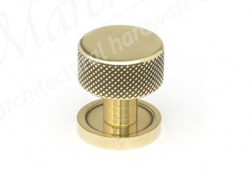 25mm Brompton Cabinet Knob (Plain) - Aged Brass