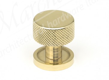 25mm Brompton Cabinet Knob (Plain) - Polished Brass