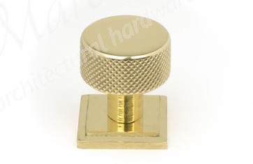 25mm Brompton Cabinet Knob (Square) - Polished Brass