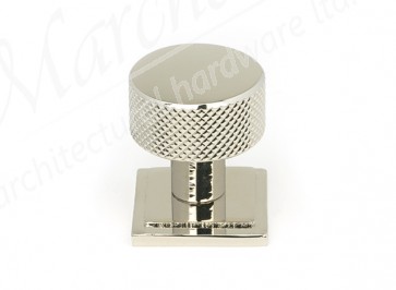 25mm Brompton Cabinet Knob (Square) - Polished Nickel