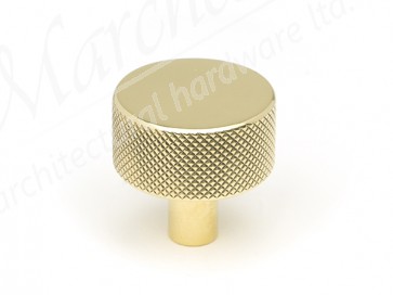 32mm Brompton Cabinet Knob (No rose) - Polished Brass