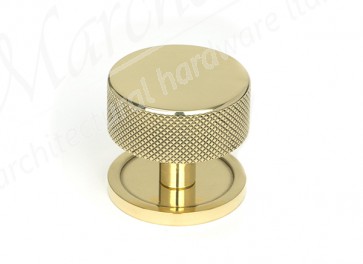 38mm Brompton Cabinet Knob (Plain) - Polished Brass