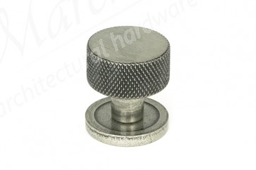 25mm Brompton Cabinet Knob (Plain) - Pewter