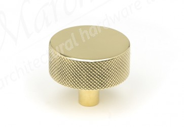 38mm Brompton Cabinet Knob (No rose) - Polished Brass