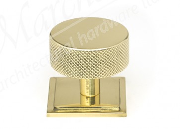 38mm Brompton Cabinet Knob (Square) - Polished Brass