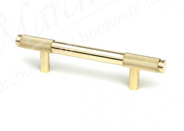 Small Half Brompton Pull Handle - Polished Brass