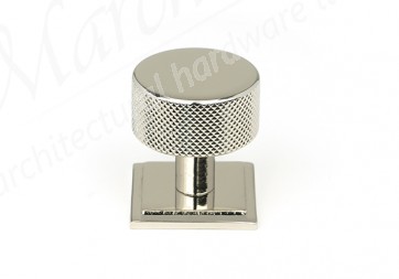 32mm Brompton Cabinet Knob (Square) - Polished Nickel