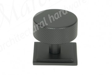 38mm Brompton Cabinet Knob (Square) - Matt Black