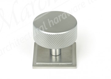 38mm Brompton Cabinet Knob (Square) - Satin Chrome