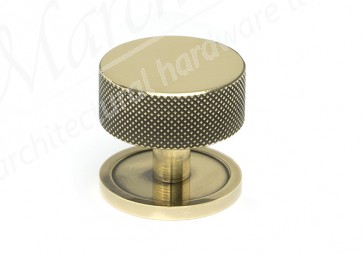 38mm Brompton Cabinet Knob (Plain) - Aged Brass