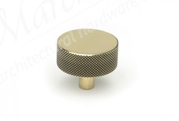 38mm Brompton Cabinet Knob (No rose) - Aged Brass