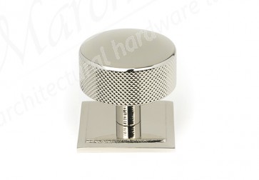 38mm Brompton Cabinet Knob (Square) - Polished Nickel