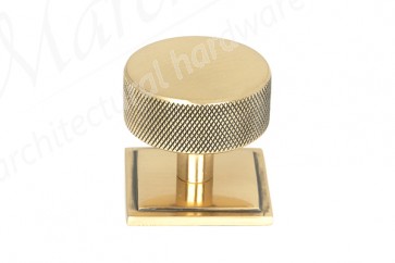 38mm Brompton Cabinet Knob (Square) - Polished Bronze