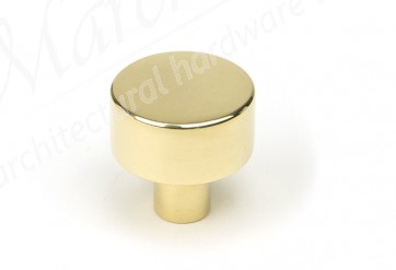 25mm Kelso Cabinet Knob (No Rose) - Polished Brass