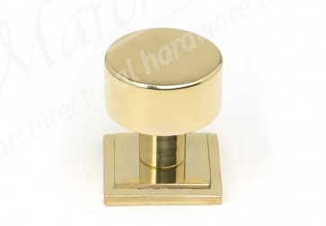 25mm Kelso Cabinet Knob (Square) - Polished Brass