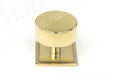 38mm Kelso Cabinet Knob (Square) - Polished Brass