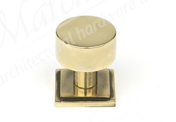 25mm Kelso Cabinet Knob (Square) - Aged Brass