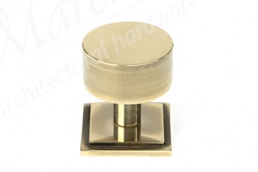 32mm Kelso Cabinet Knob (Square) - Aged Brass