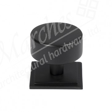 38mm Kelso Cabinet Knob (Square) - Matt Black