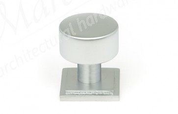 25mm Kelso Cabinet Knob (Square) - Satin Chrome