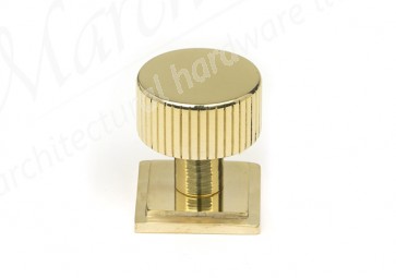 25mm Judd Cabinet Knob (Square) - Polished Brass