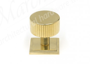 32mm Judd Cabinet Knob (Square) - Polished Brass