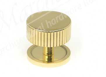 38mm Judd Cabinet Knob (Plain) - Polished Brass