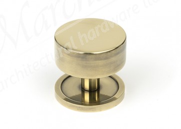 38mm Kelso Cabinet Knob (Plain) - Aged Brass