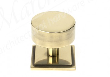 38mm Kelso Cabinet Knob (Square) - Aged Brass