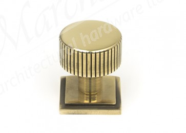 25mm Judd Cabinet Knob (Square) - Aged Brass