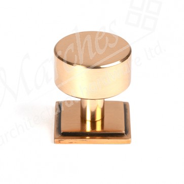 32mm Kelso Cabinet Knob (Square) - Polished Bronze