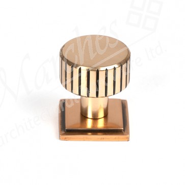 25mm Judd Cabinet Knob (Square) - Polished Bronze