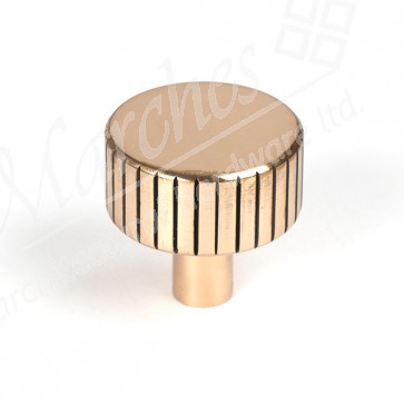 32mm Judd Cabinet Knob (No rose) - Polished Bronze