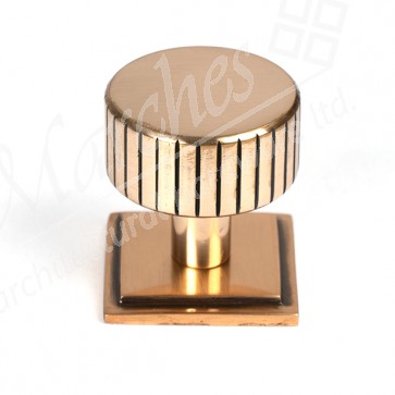 32mm Judd Cabinet Knob (Square) - Polished Bronze