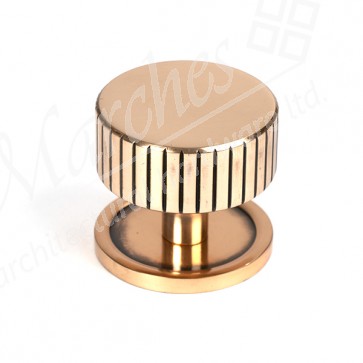 38mm Judd Cabinet Knob (Plain) - Polished Bronze