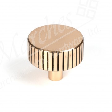 38mm Judd Cabinet Knob (No rose) - Polished Bronze