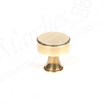 25mm Scully Cabinet Knob - Aged Brass