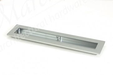 250mm Plain Rectangular Pull - Satin Chrome