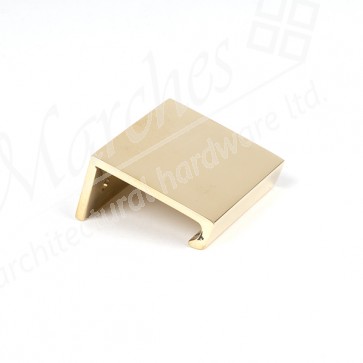 50mm Plain Edge Pull - Polished Brass