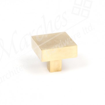 35mm Albers Cabinet Knob - Aged Brass