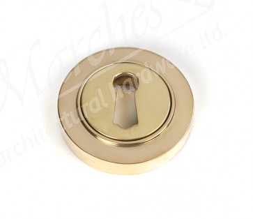 Round Escutcheon (Plain) - Polished Brass