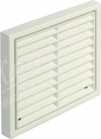Fixed Louvre Grille White