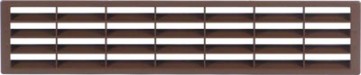 Ventilation grill, 400 x 83 mm, for recess mounting